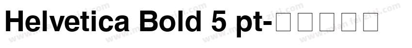 Helvetica Bold 5 pt字体转换